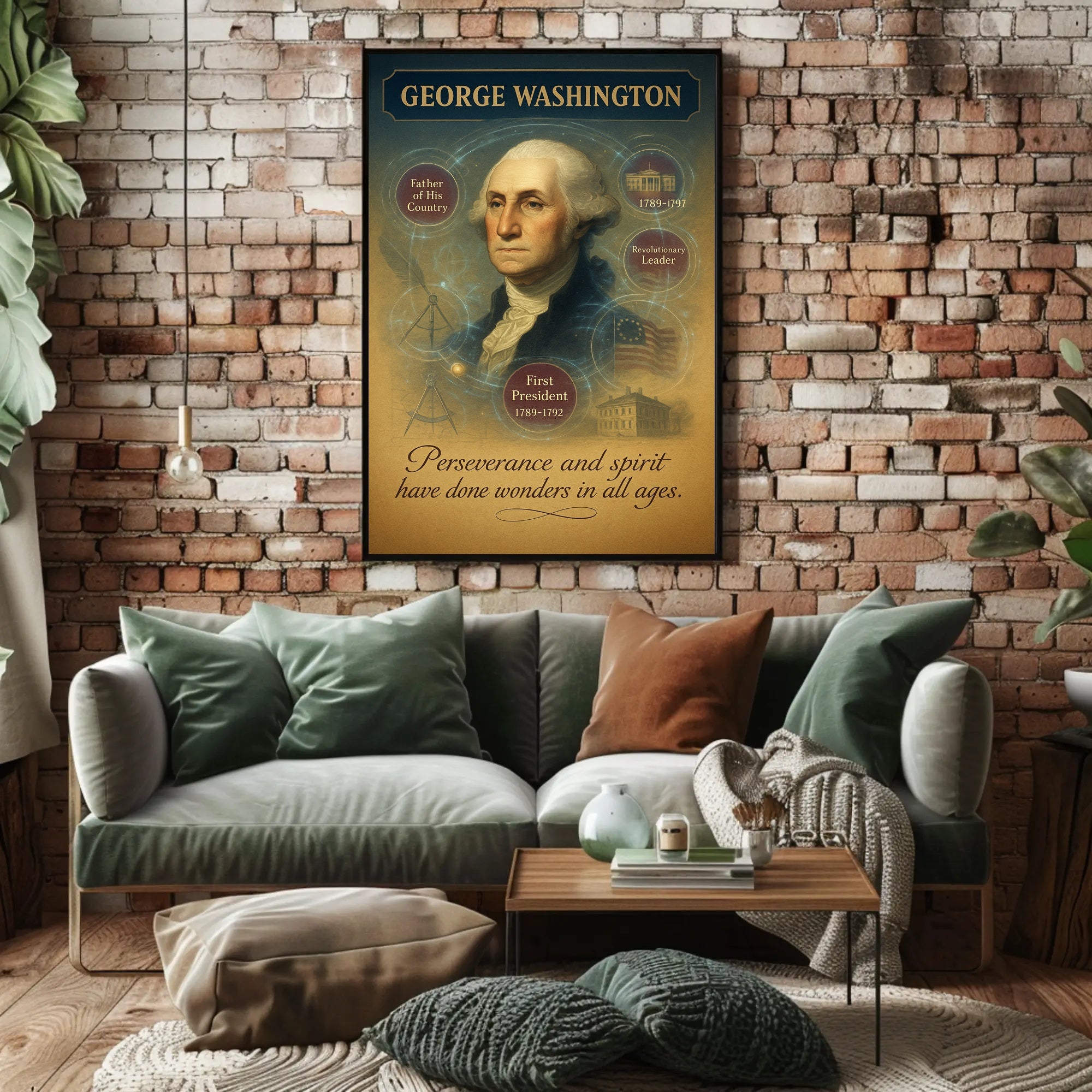 George Washington 1st President Poster PosterGoat