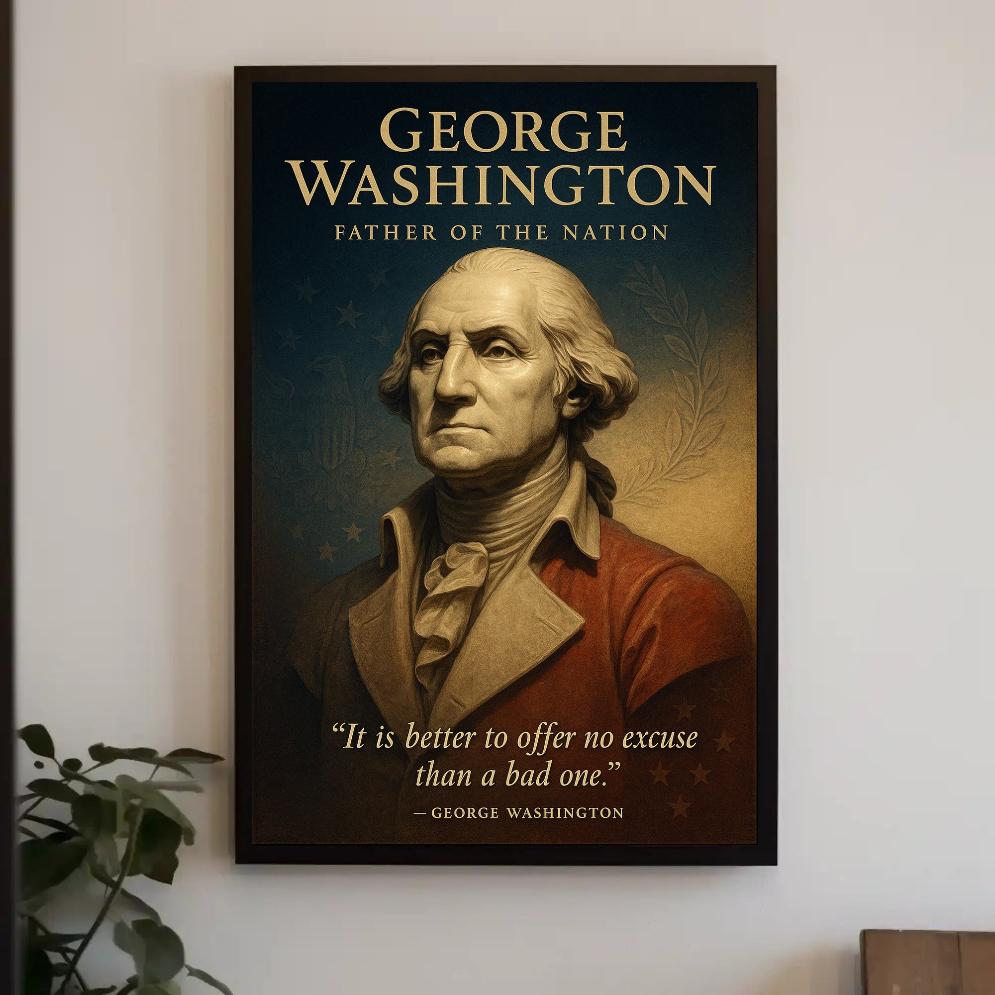 George Washington Father Of The Nation Poster PosterGoat