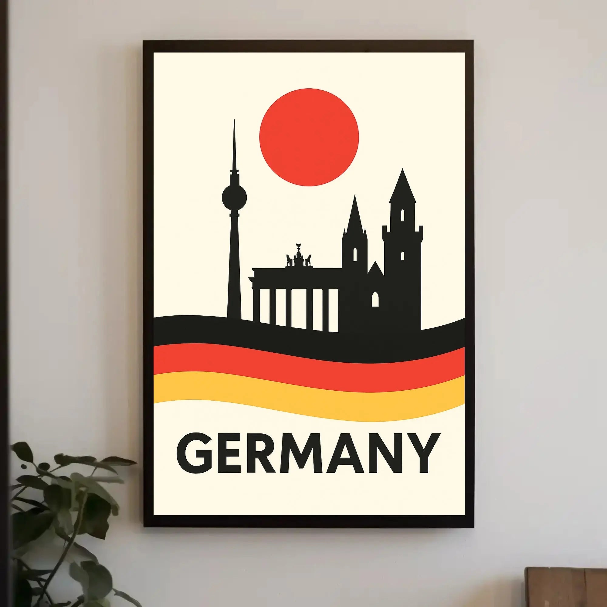 Germany Landmarks Silhouette Cultural Heritage Poster PosterGoat
