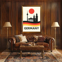 Germany Landmarks Silhouette Cultural Heritage Poster PosterGoat