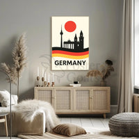 Germany Landmarks Silhouette Cultural Heritage Poster PosterGoat