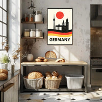 Germany Landmarks Silhouette Cultural Heritage Poster PosterGoat