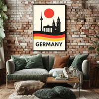 Germany Landmarks Silhouette Cultural Heritage Poster PosterGoat