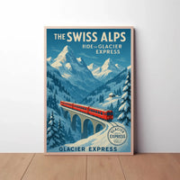 Glacier Express Scenic Swiss Travel Adventure Poster PosterGoat