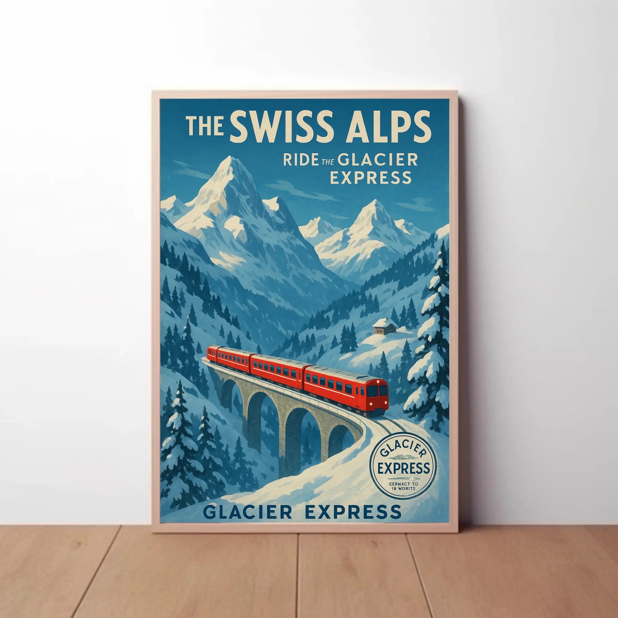 Glacier Express Scenic Swiss Travel Adventure Poster PosterGoat