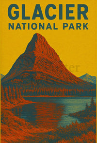 Glacier National Park Adventure Awaits National Park Poster PosterGoat