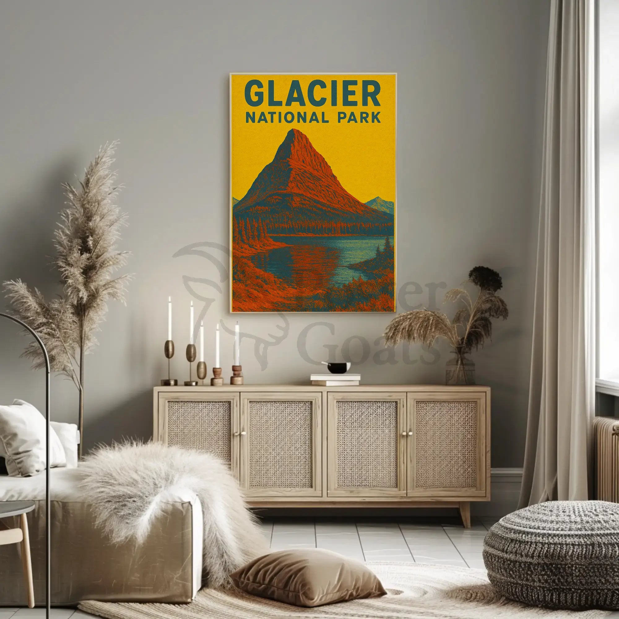 Glacier National Park Adventure Awaits National Park Poster PosterGoat