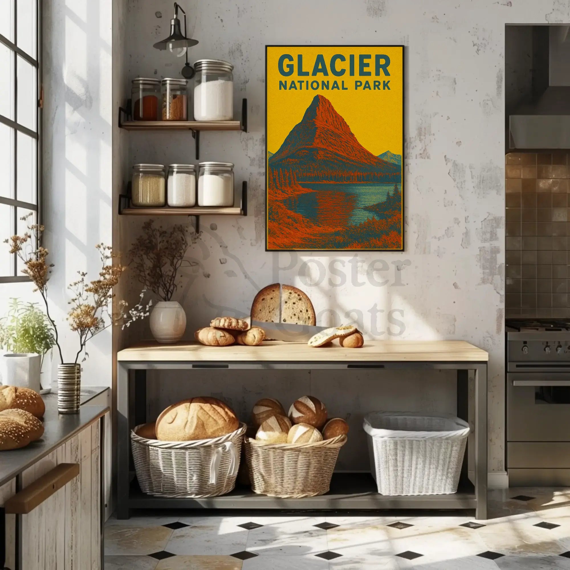 Glacier National Park Adventure Awaits National Park Poster PosterGoat