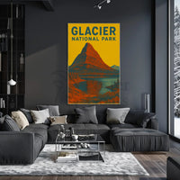 Glacier National Park Adventure Awaits National Park Poster PosterGoat