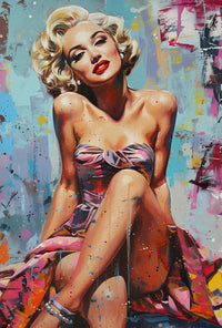 Glamorous Pop Art Woman in Vintage Style Poster PosterGoat