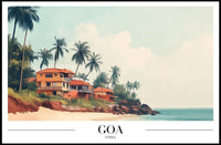 Goa Coastal Charm Travel Poster PosterGoat
