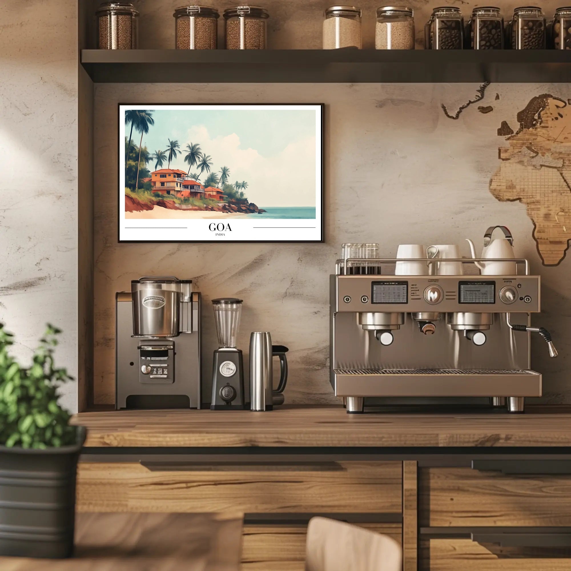 Goa Coastal Charm Travel Poster PosterGoat