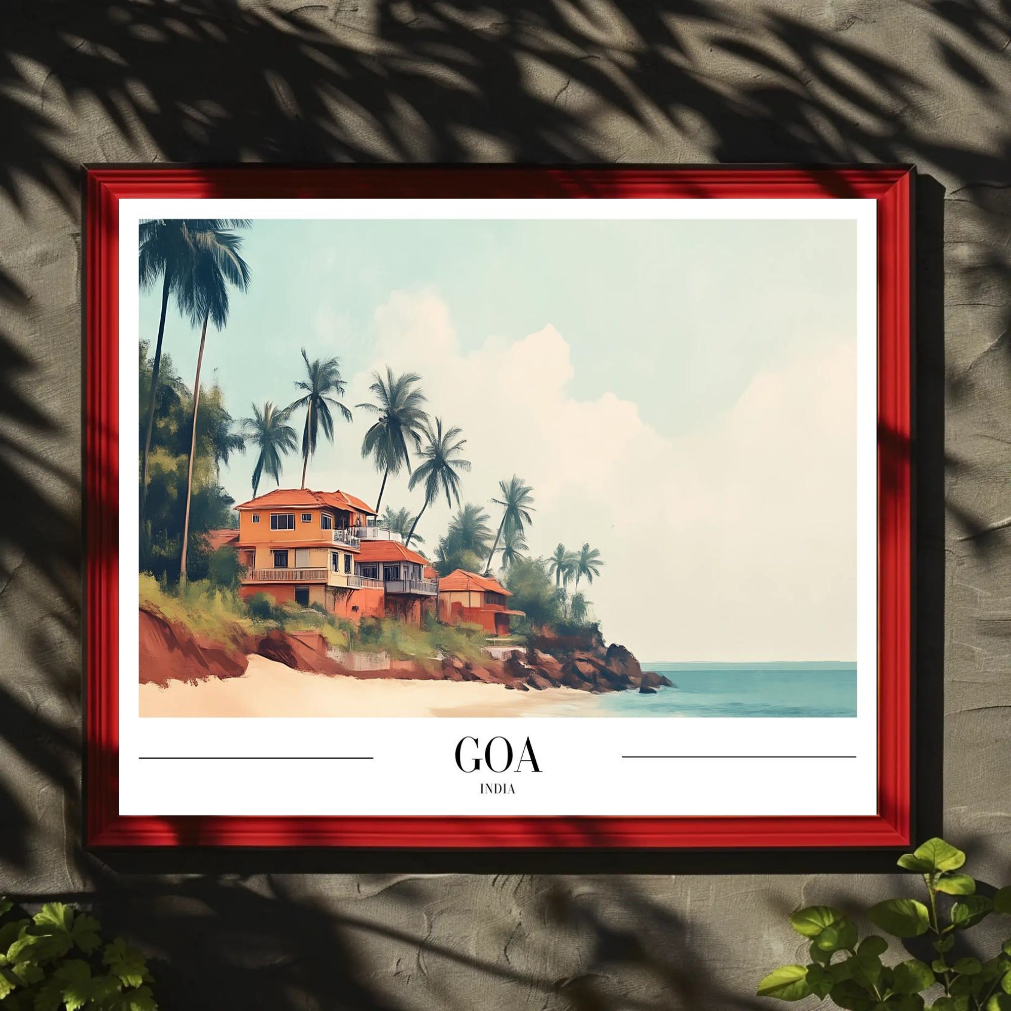 Goa Coastal Charm Travel Poster PosterGoat
