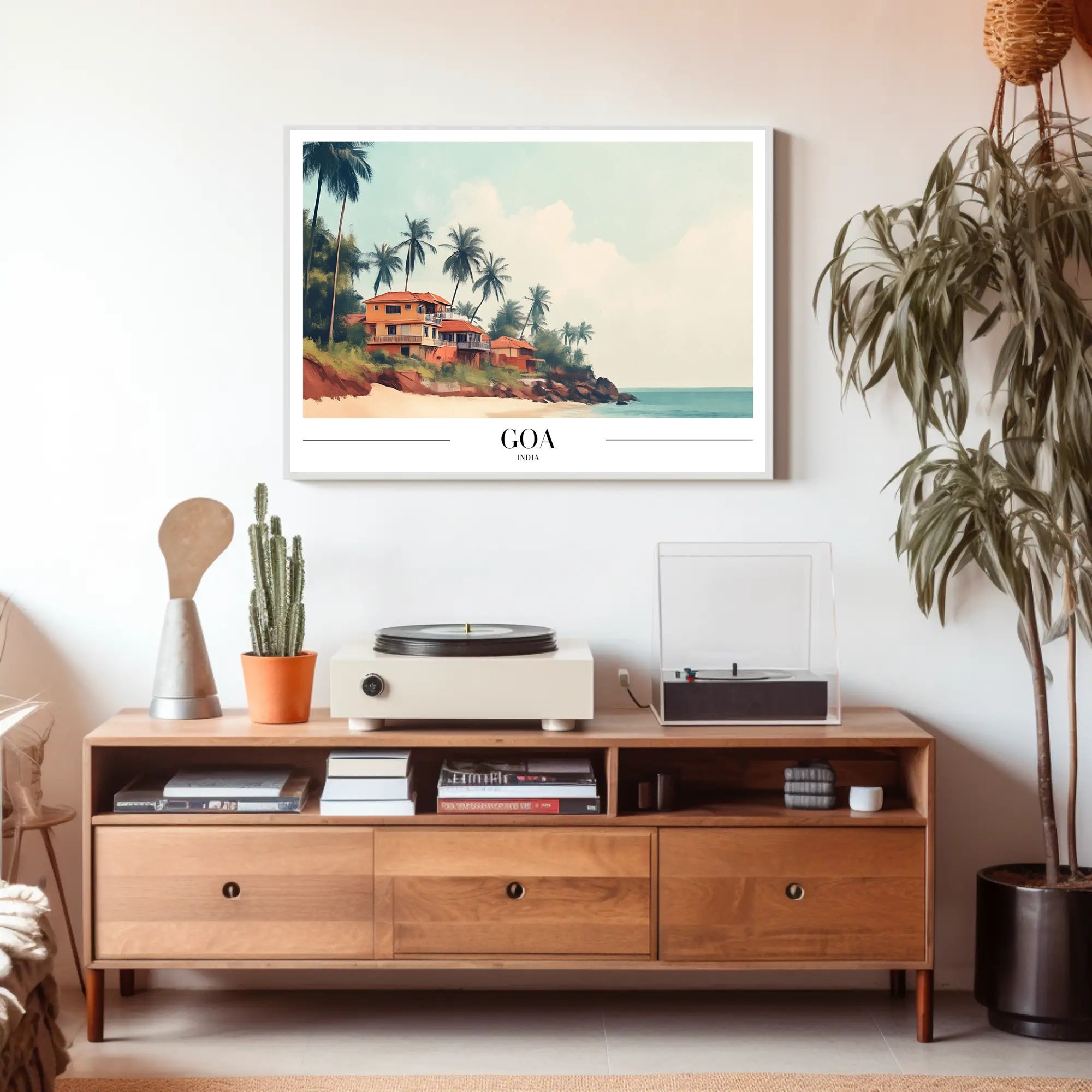 Goa Coastal Charm Travel Poster PosterGoat