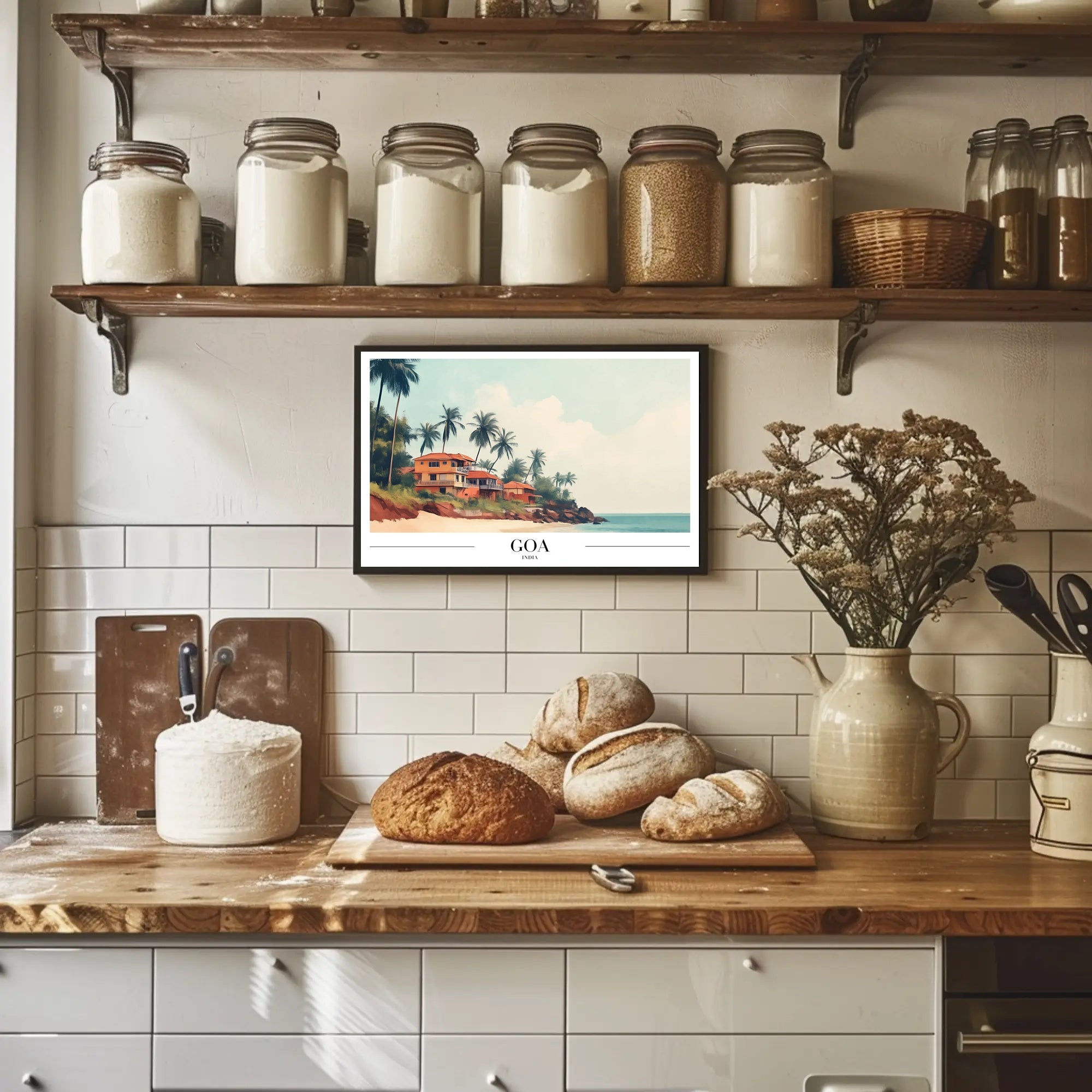 Goa Coastal Charm Travel Poster PosterGoat