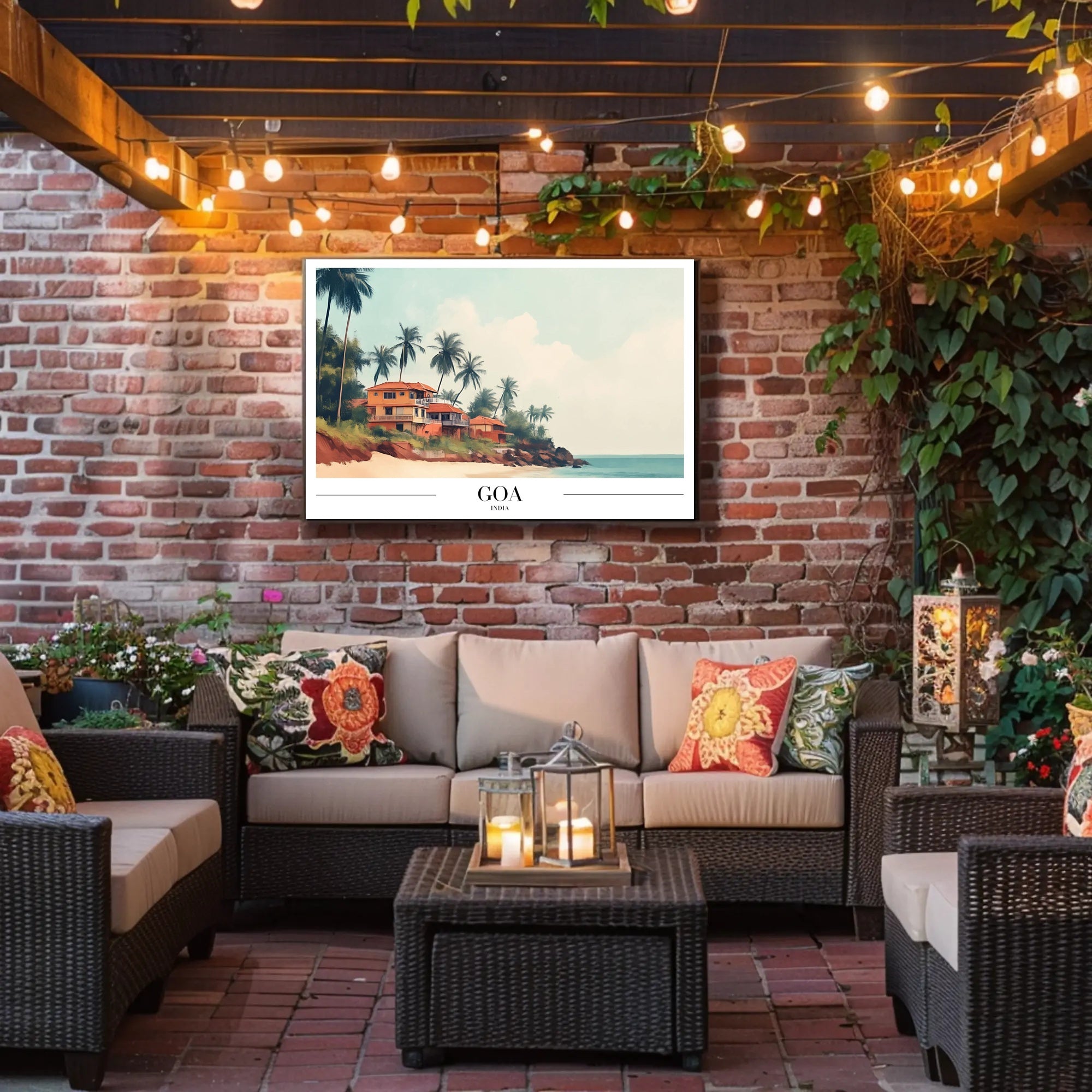 Goa Coastal Charm Travel Poster PosterGoat