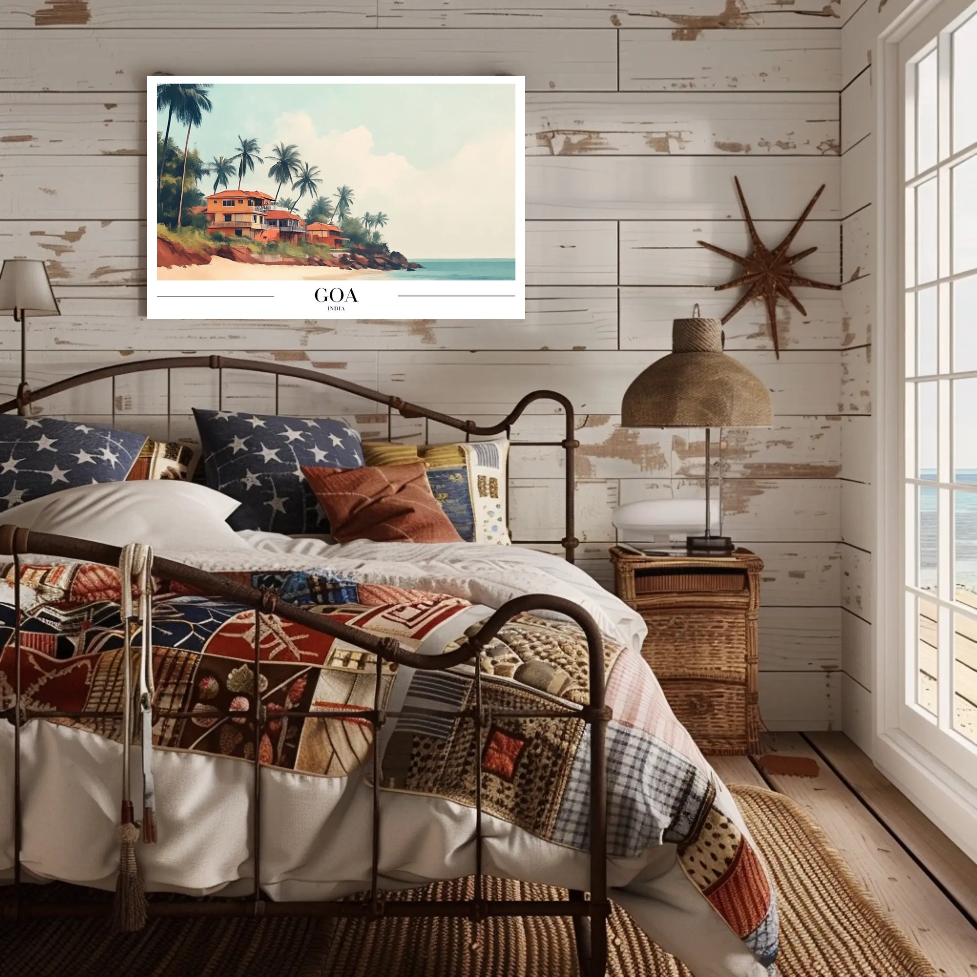 Goa Coastal Charm Travel Poster PosterGoat