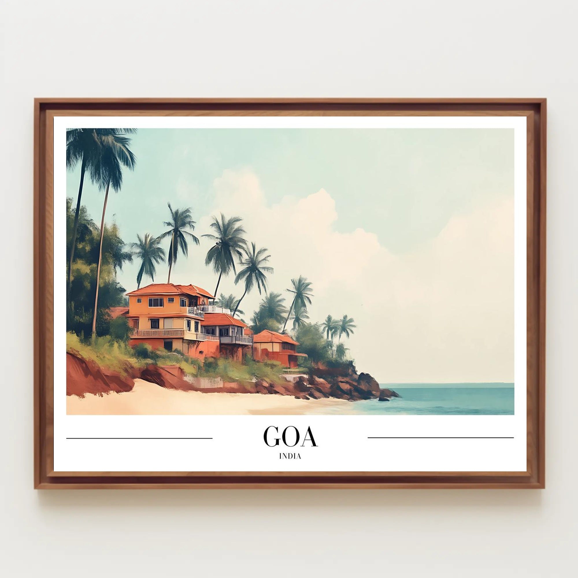 Goa Coastal Charm Travel Poster PosterGoat