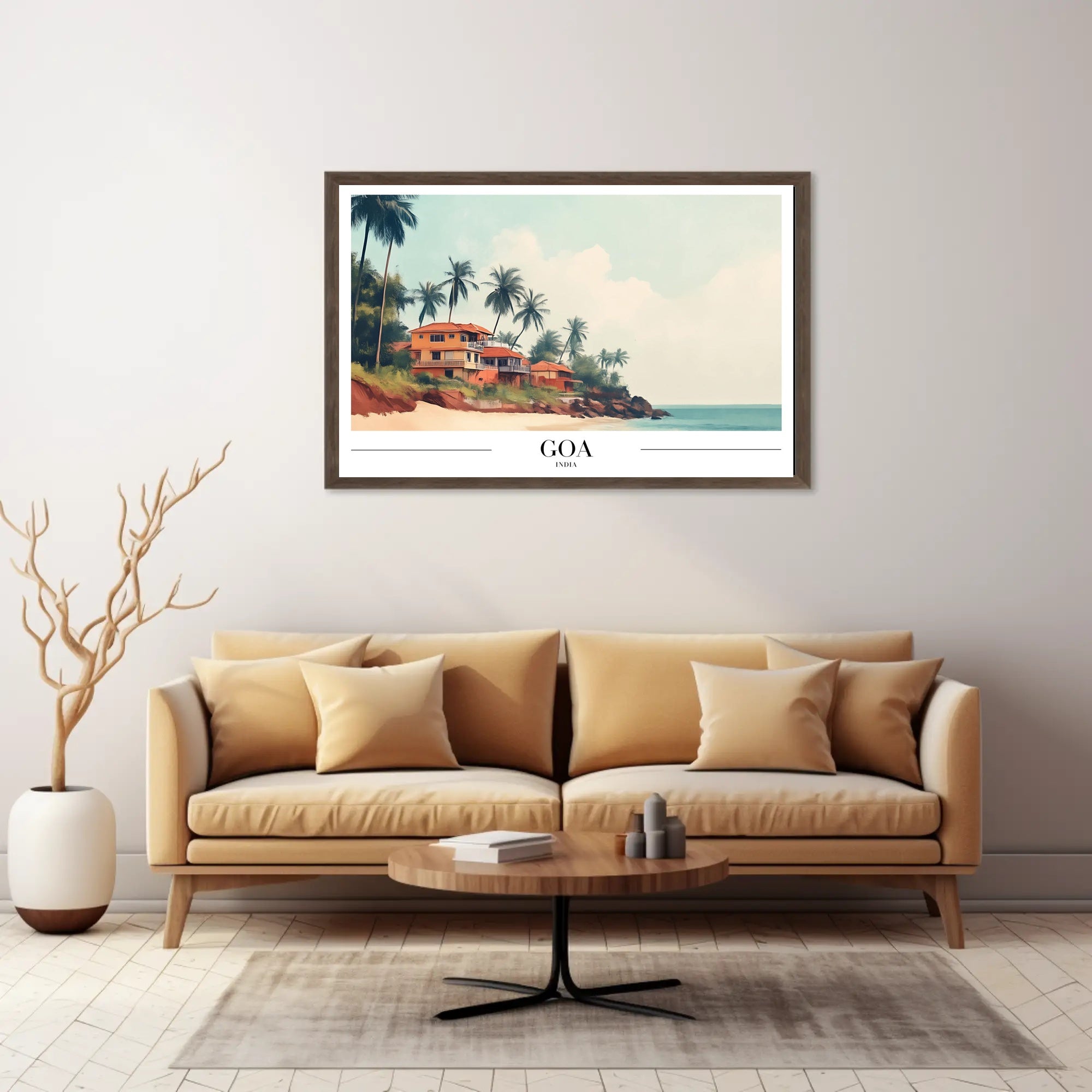 Goa Coastal Charm Travel Poster PosterGoat