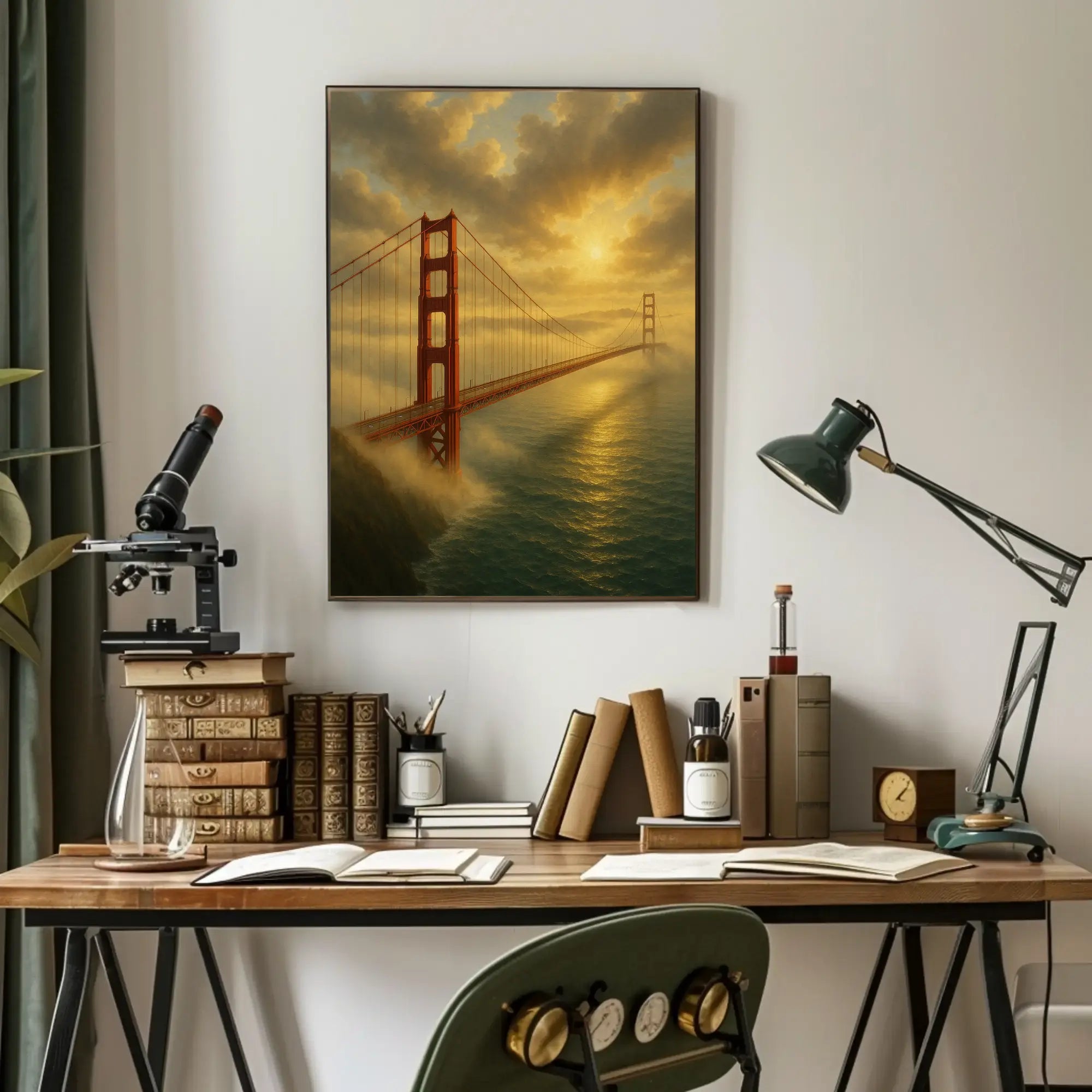 Golden Gate Serenity San Francisco Travel Poster PosterGoat