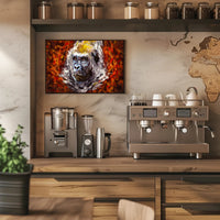 Gorilla Strength Vibrant Colors Wildlife Animal Poster PosterGoat