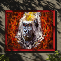 Gorilla Strength Vibrant Colors Wildlife Animal Poster PosterGoat