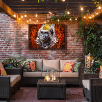 Gorilla Strength Vibrant Colors Wildlife Animal Poster PosterGoat