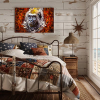 Gorilla Strength Vibrant Colors Wildlife Animal Poster PosterGoat