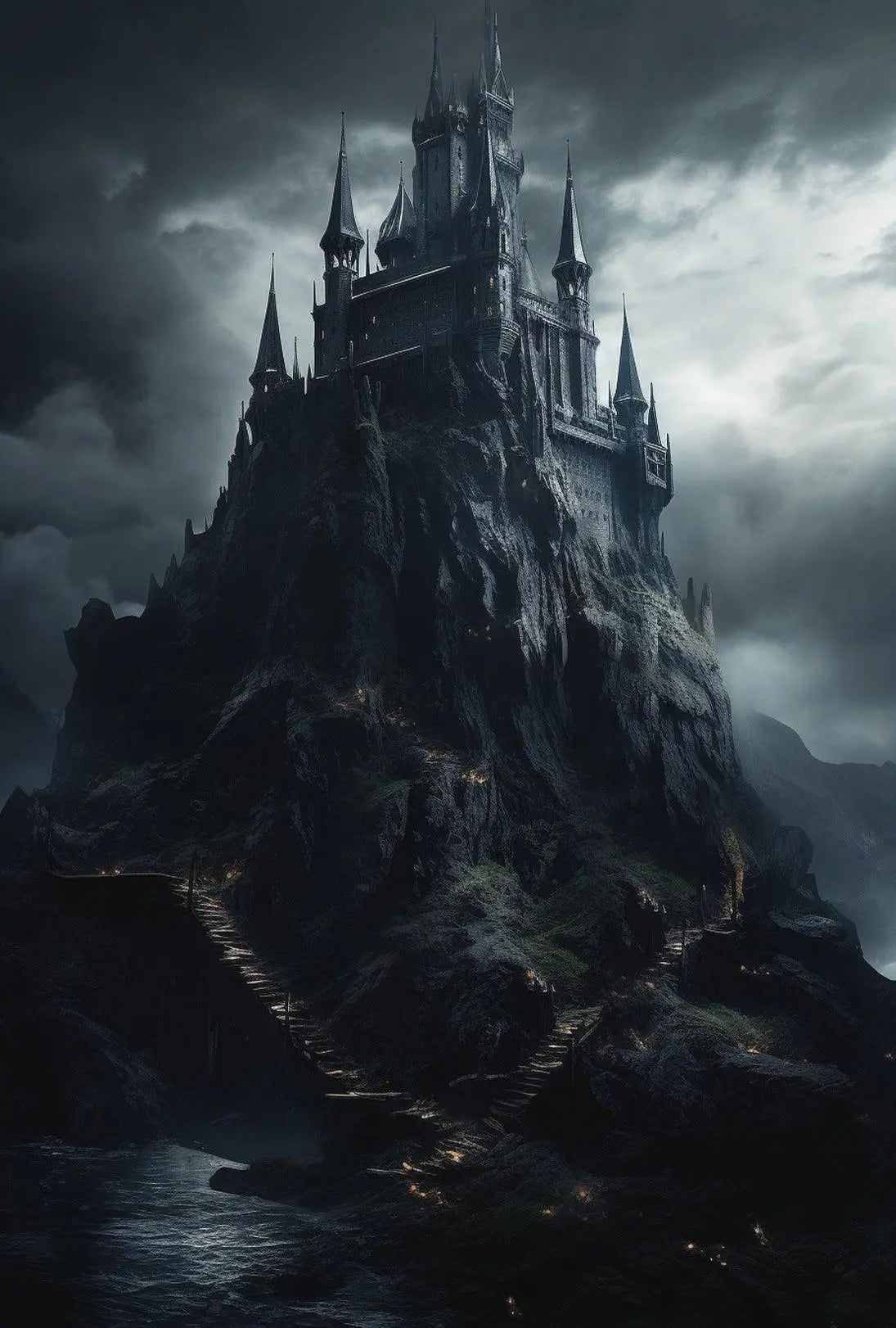 Gothic Mystical Castle Adventure Art Poster PosterGoat