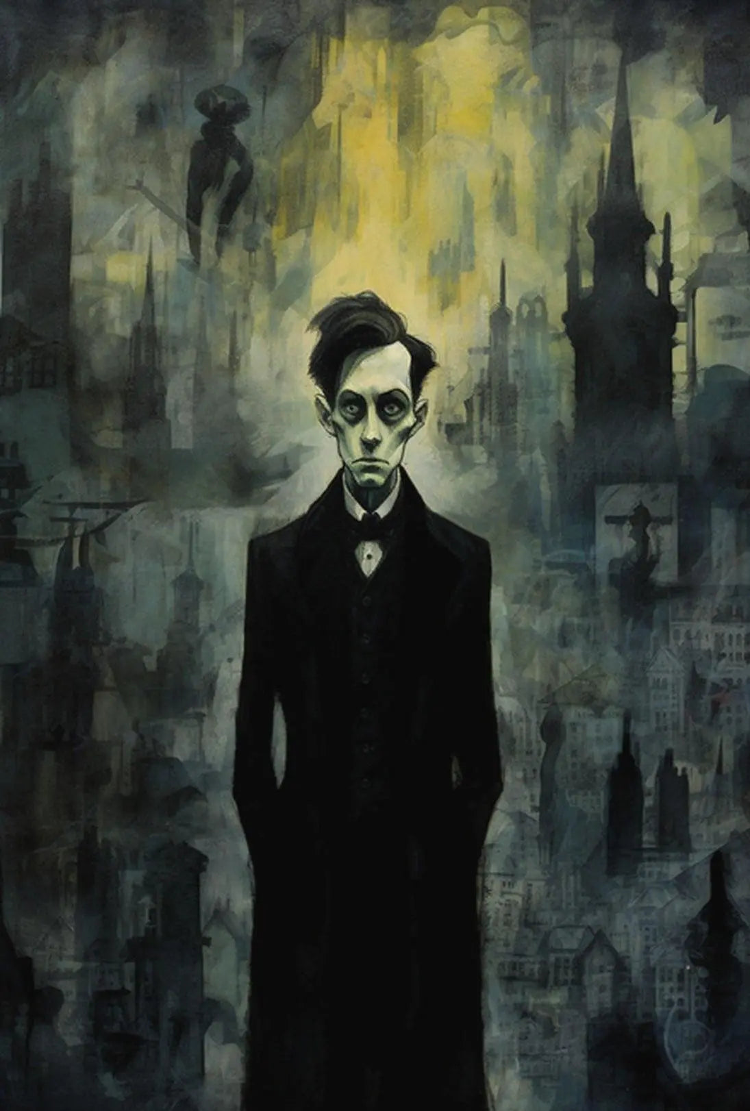 Gothic Victorian Solitude Atmospheric Artistic Culture Poster PosterGoat