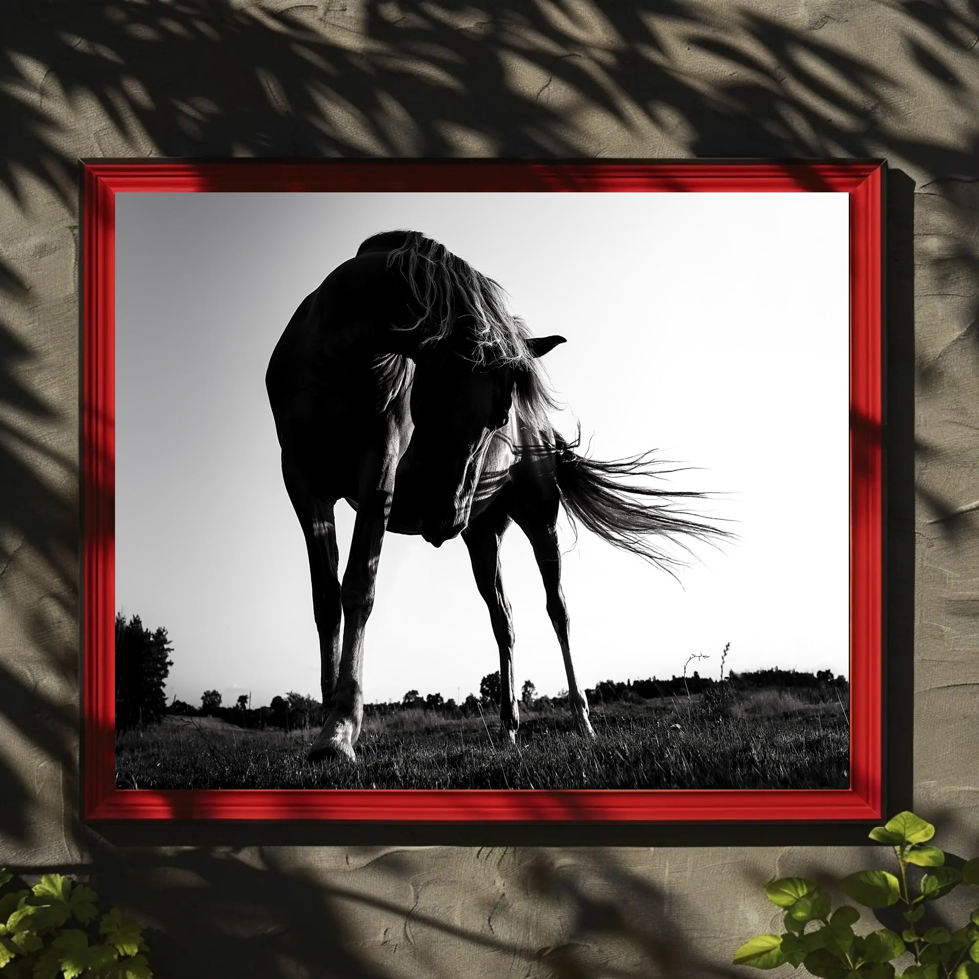 Graceful Horse in Motion Art: An Elegant Animal Poster PosterGoat