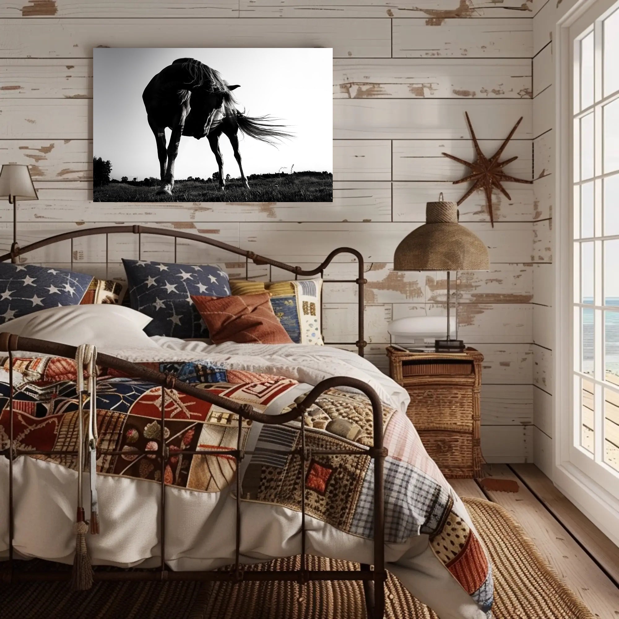 Graceful Horse in Motion Art: An Elegant Animal Poster PosterGoat