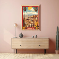 Granada Scenic View Travel Poster PosterGoat