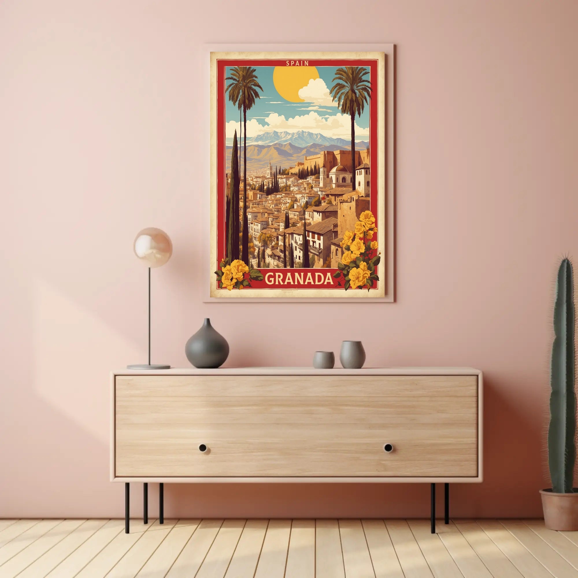 Granada Scenic View Travel Poster PosterGoat