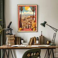 Granada Scenic View Travel Poster PosterGoat