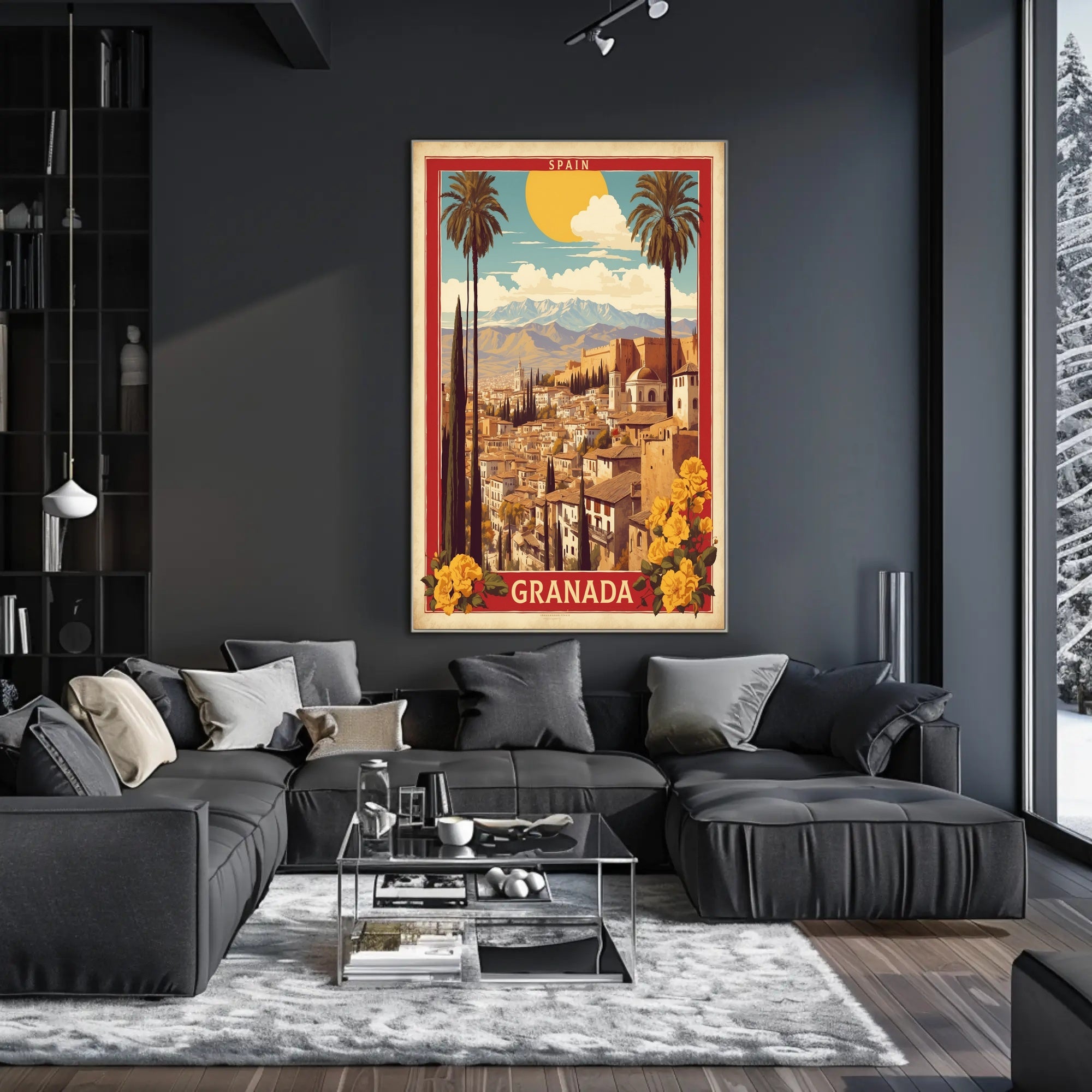 Granada Scenic View Travel Poster PosterGoat