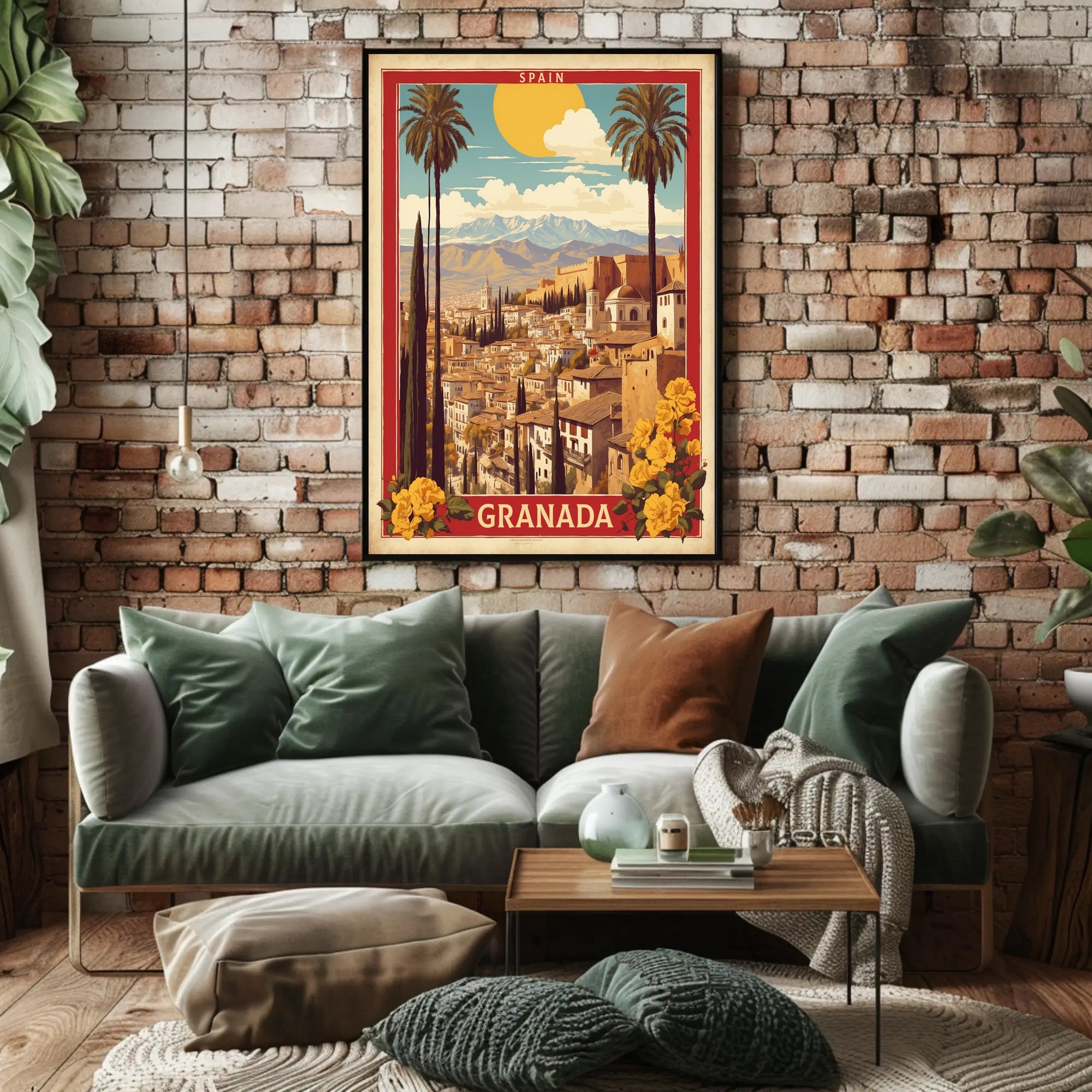 Granada Scenic View Travel Poster PosterGoat
