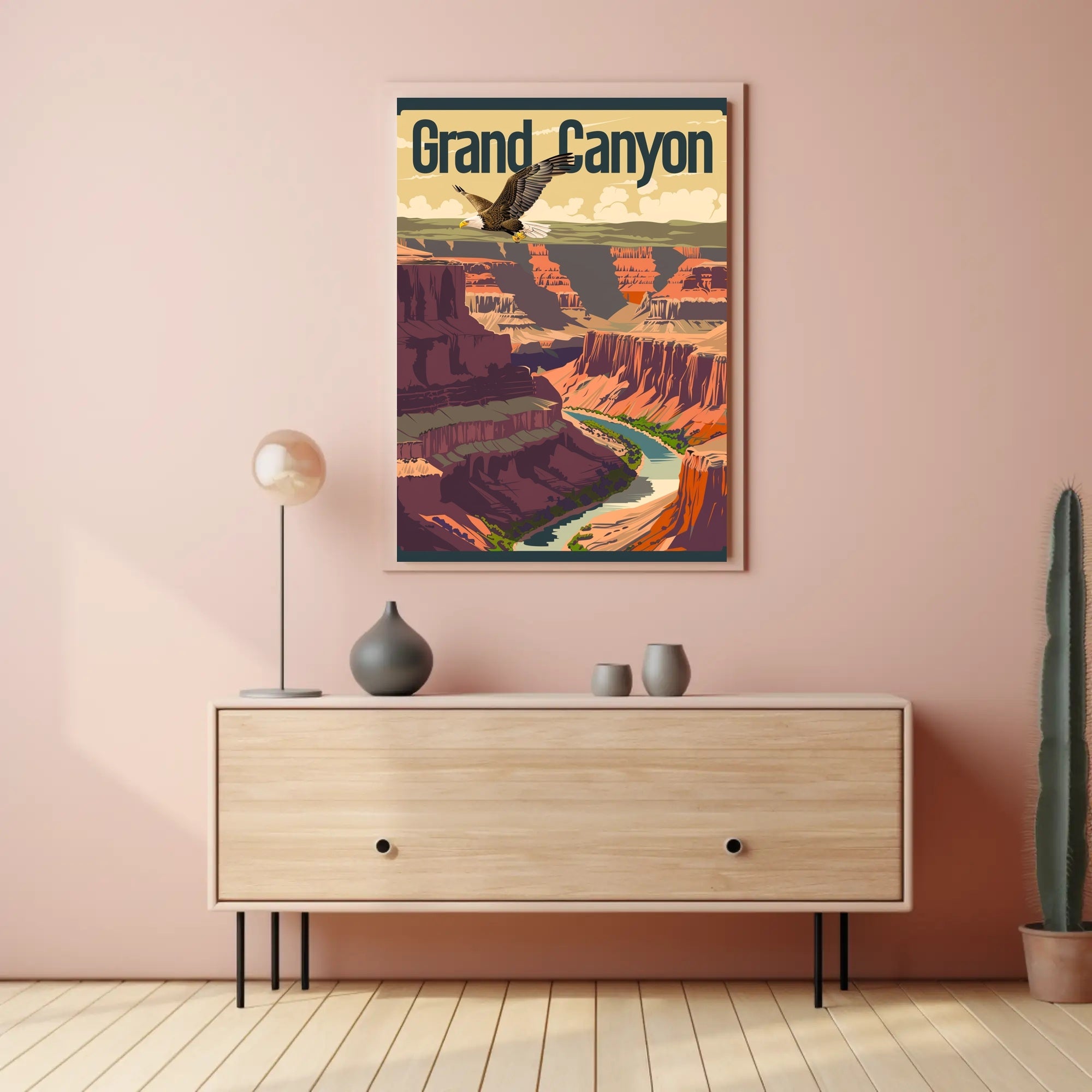 Grand Canyon Adventure Vintage Travel Poster PosterGoat