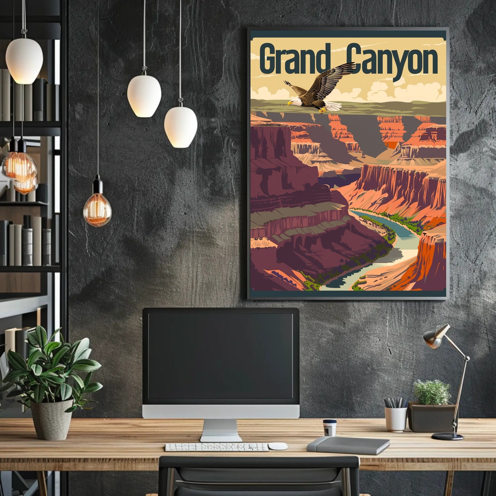 Grand Canyon Adventure Vintage Travel Poster PosterGoat
