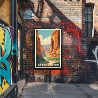 Grand Canyon Mid-Century National Park Poster PosterGoat