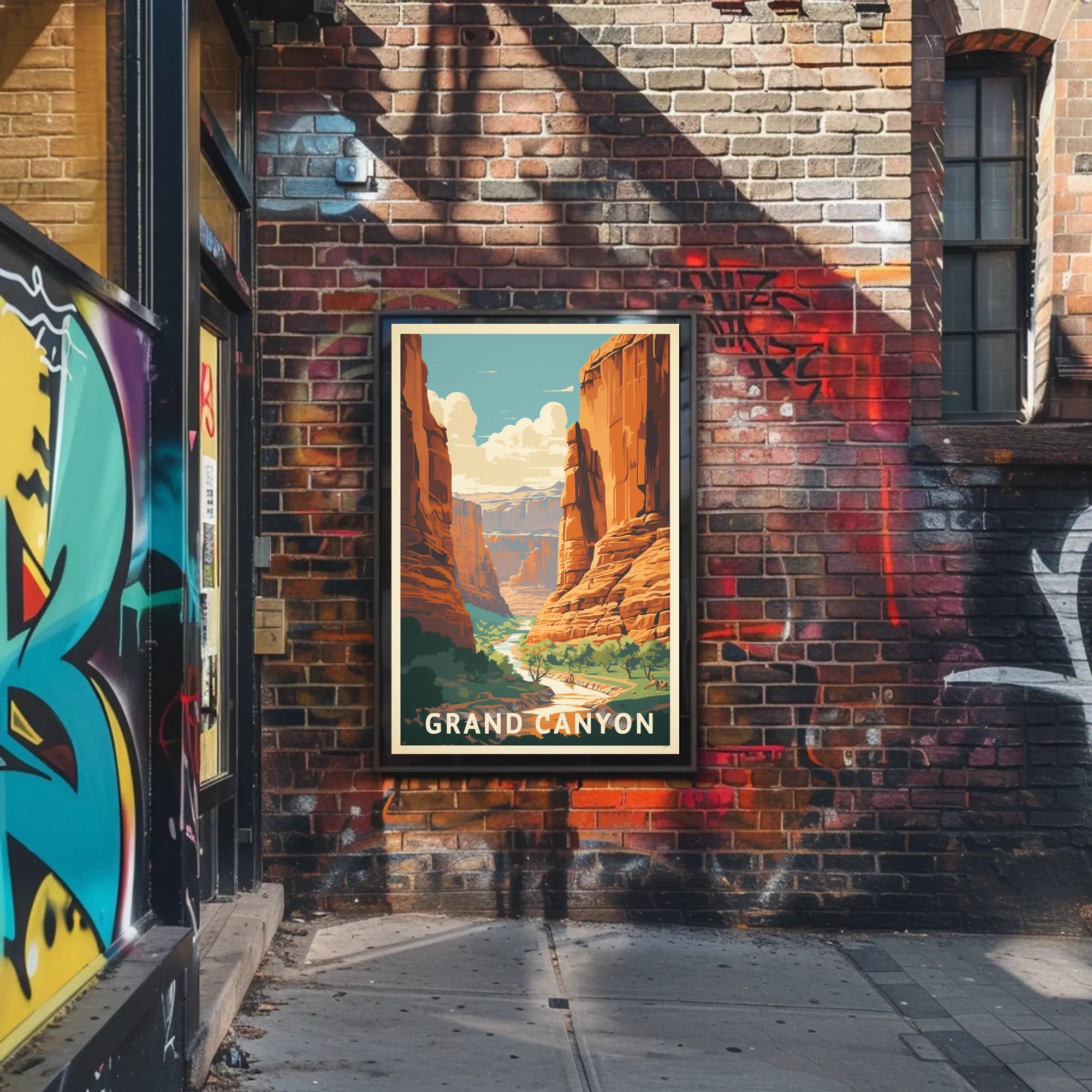 Grand Canyon Mid-Century National Park Poster PosterGoat