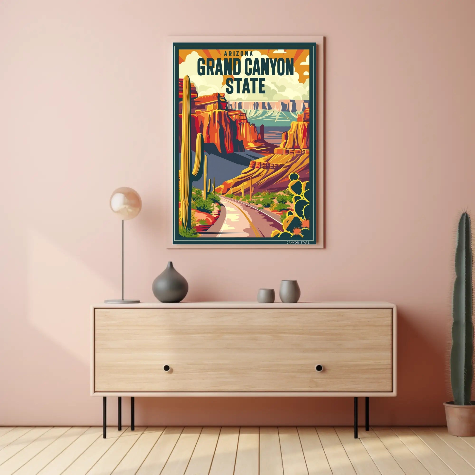 Grand Canyon Vintage Travel Adventure Poster PosterGoat