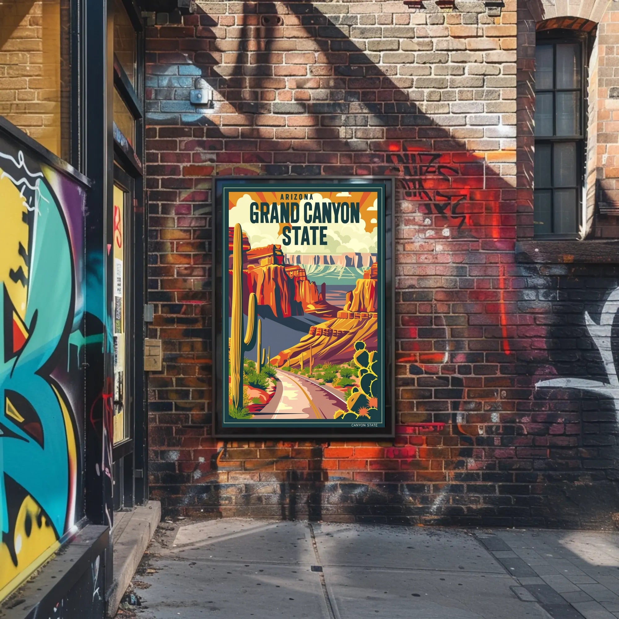 Grand Canyon Vintage Travel Adventure Poster PosterGoat