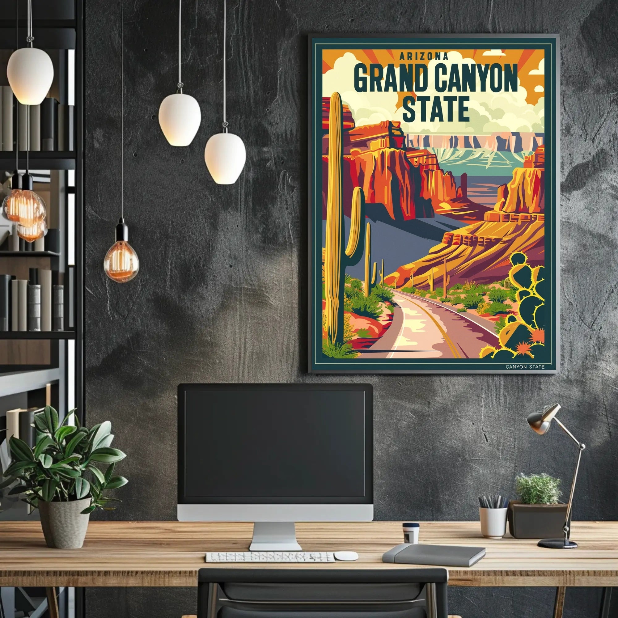 Grand Canyon Vintage Travel Adventure Poster PosterGoat