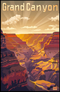 Grand Canyon Vintage Travel Poster PosterGoat