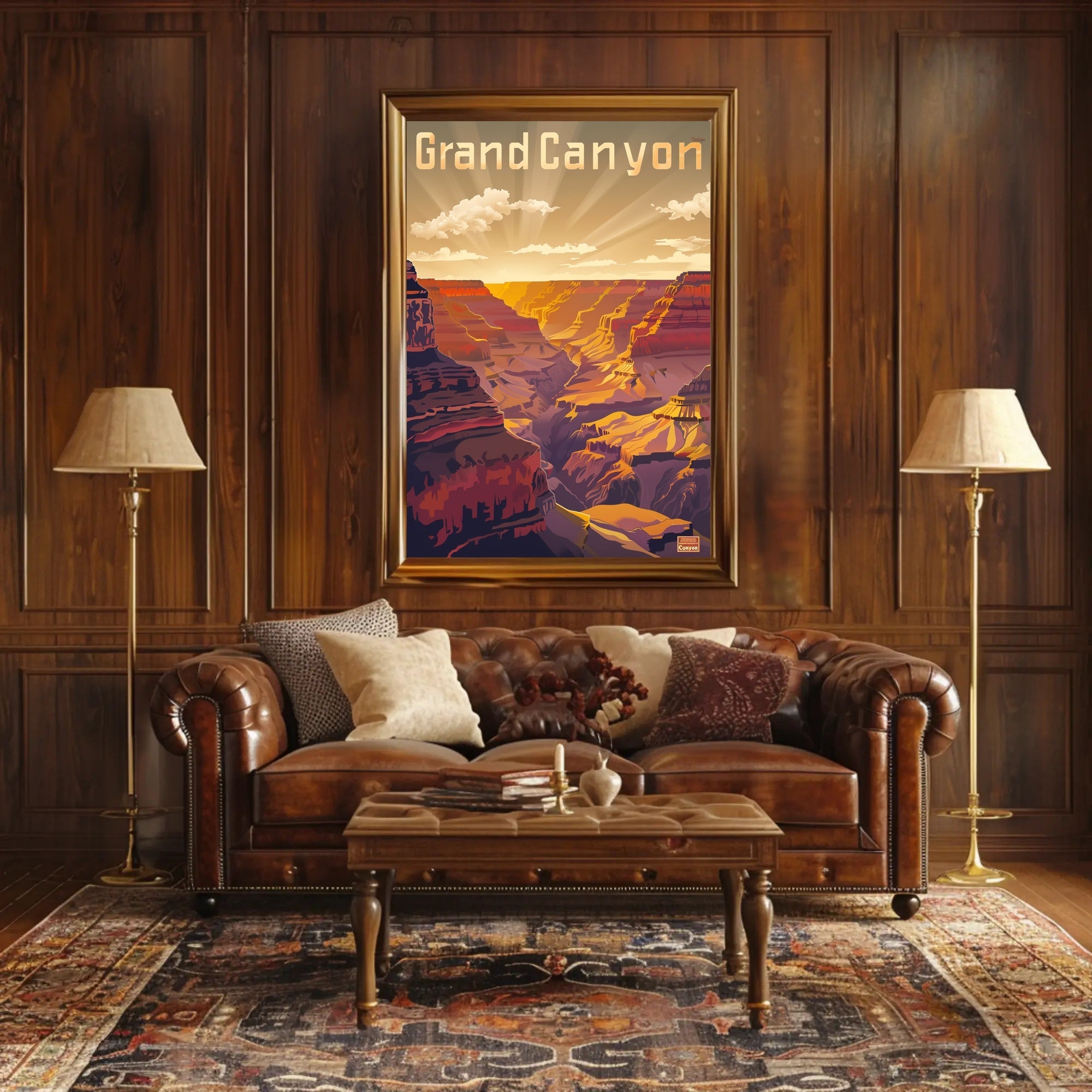 Grand Canyon Vintage Travel Poster PosterGoat