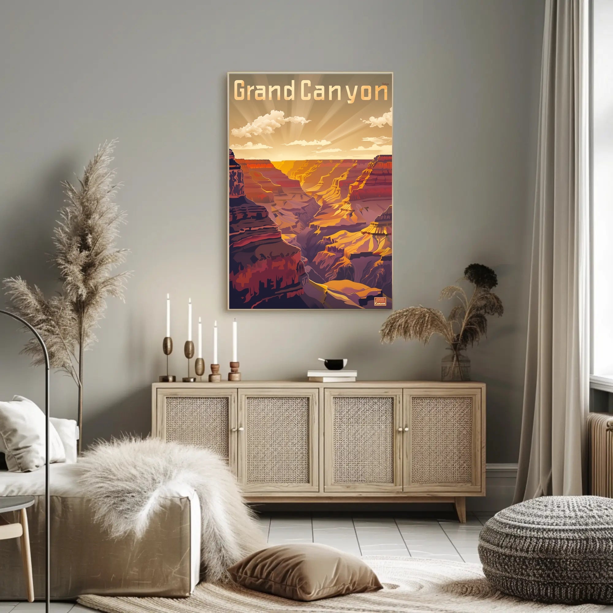 Grand Canyon Vintage Travel Poster PosterGoat