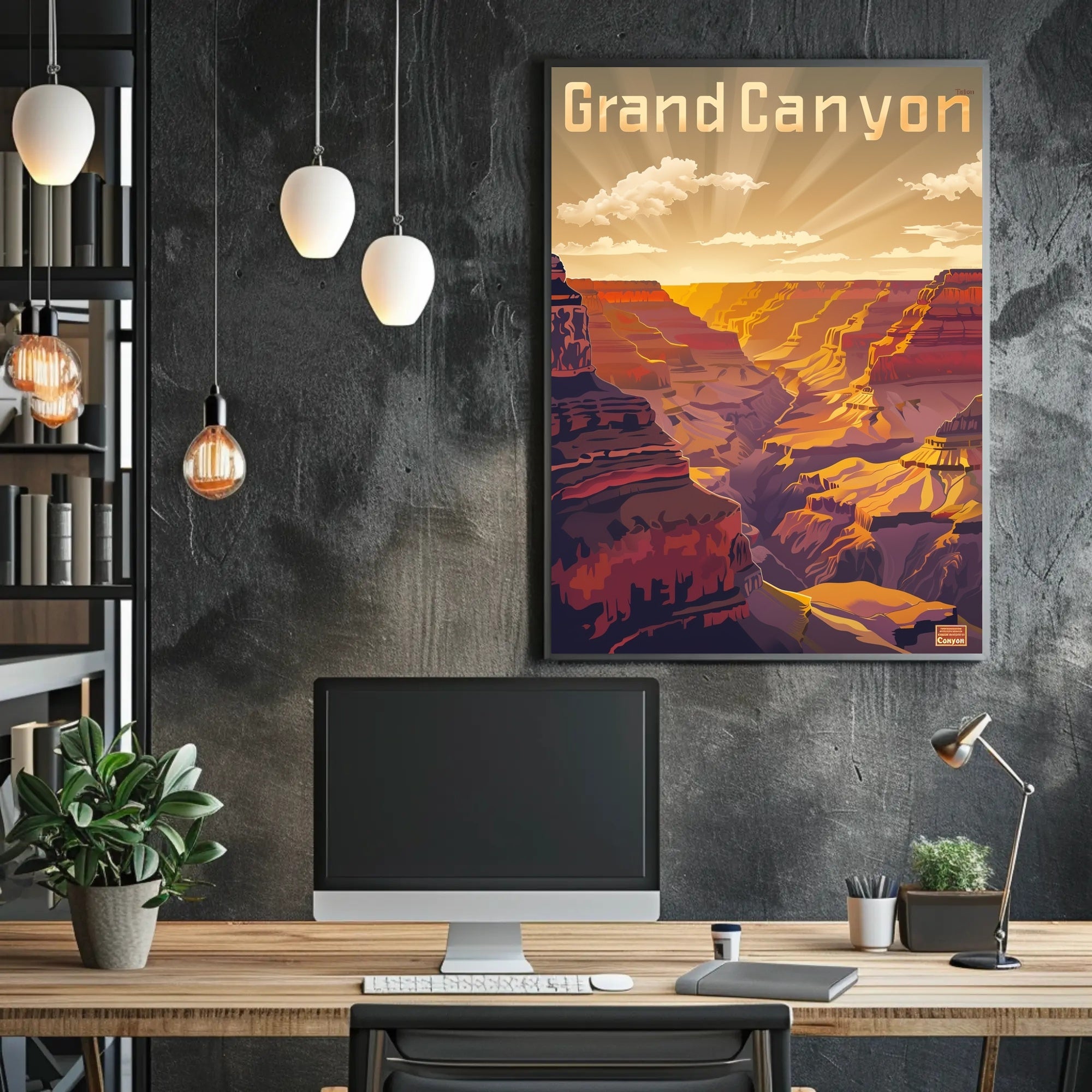 Grand Canyon Vintage Travel Poster PosterGoat