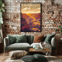 Grand Canyon Vintage Travel Poster PosterGoat