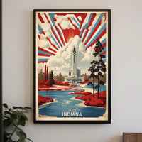 Grand Landmark with Vibrant Foliage Urban or Cityscape Poster PosterGoat